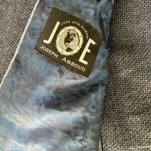 Joe by Joseph Abboud Motion Tweed Blazer Slim Fit Charcoal Blue Wool Blend 40R